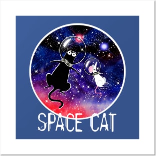 Space Cat Posters and Art